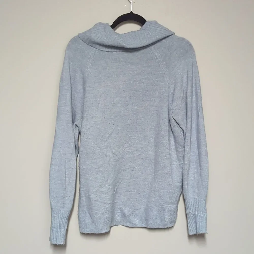 Banana Republic Factory Blue Sweater Turtleneck